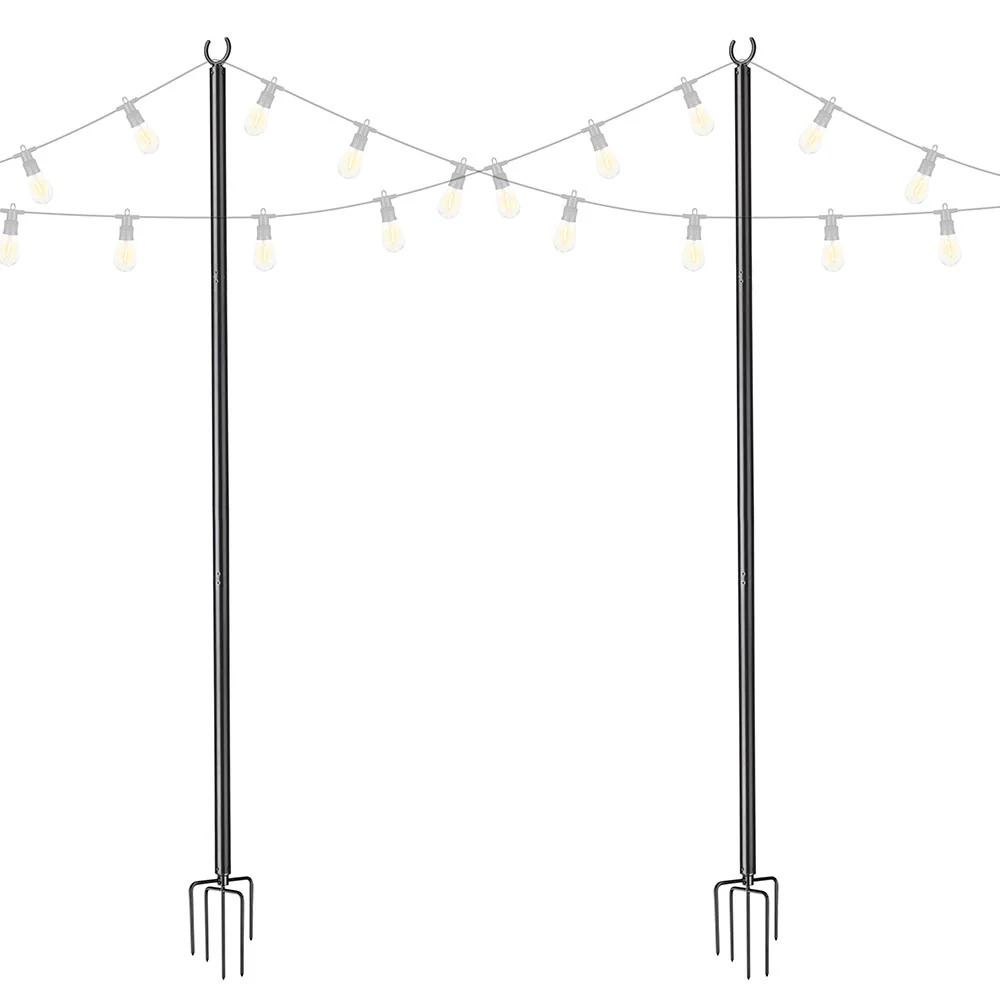 10ft String Light Outdoor Poles