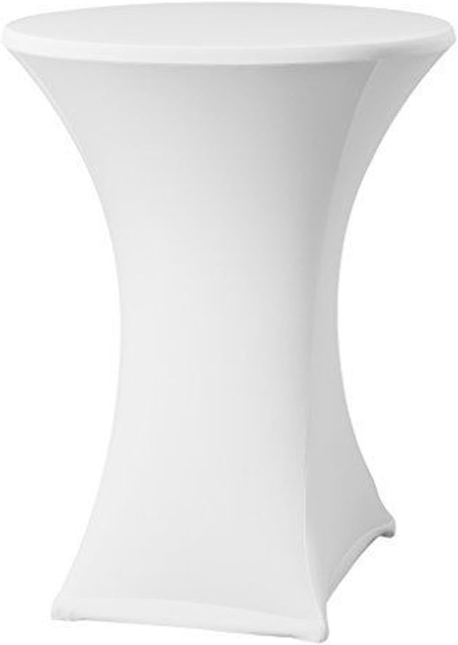 24in Cocktail Spandex Cover - White